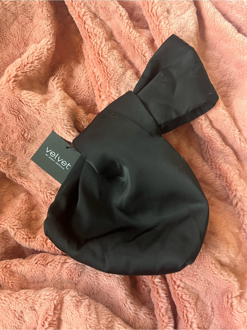Velvet by Graham & Spencer Black Knotted purse